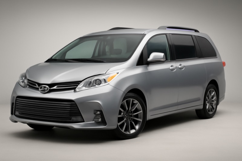 2018 Toyota Sienna windshield replacement in Los Angeles, CA